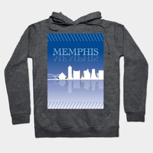 Memphis Skyline Blue Hoodie